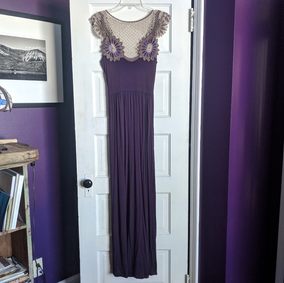 Maxi Eggplant Dress by Gilli - Picture 4 of 7